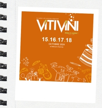 Nous serons présents à l'occasion du VITIVINI du 15 au 18 octobre prochain !